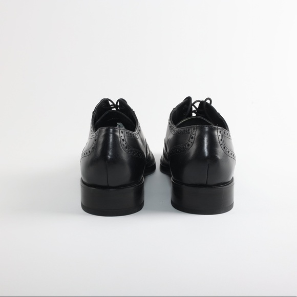 Cole Haan Mens Size 11 Madison Bal Wing 2 Brogue Dress Shoes Black Lace Up - Picture 6 of 10